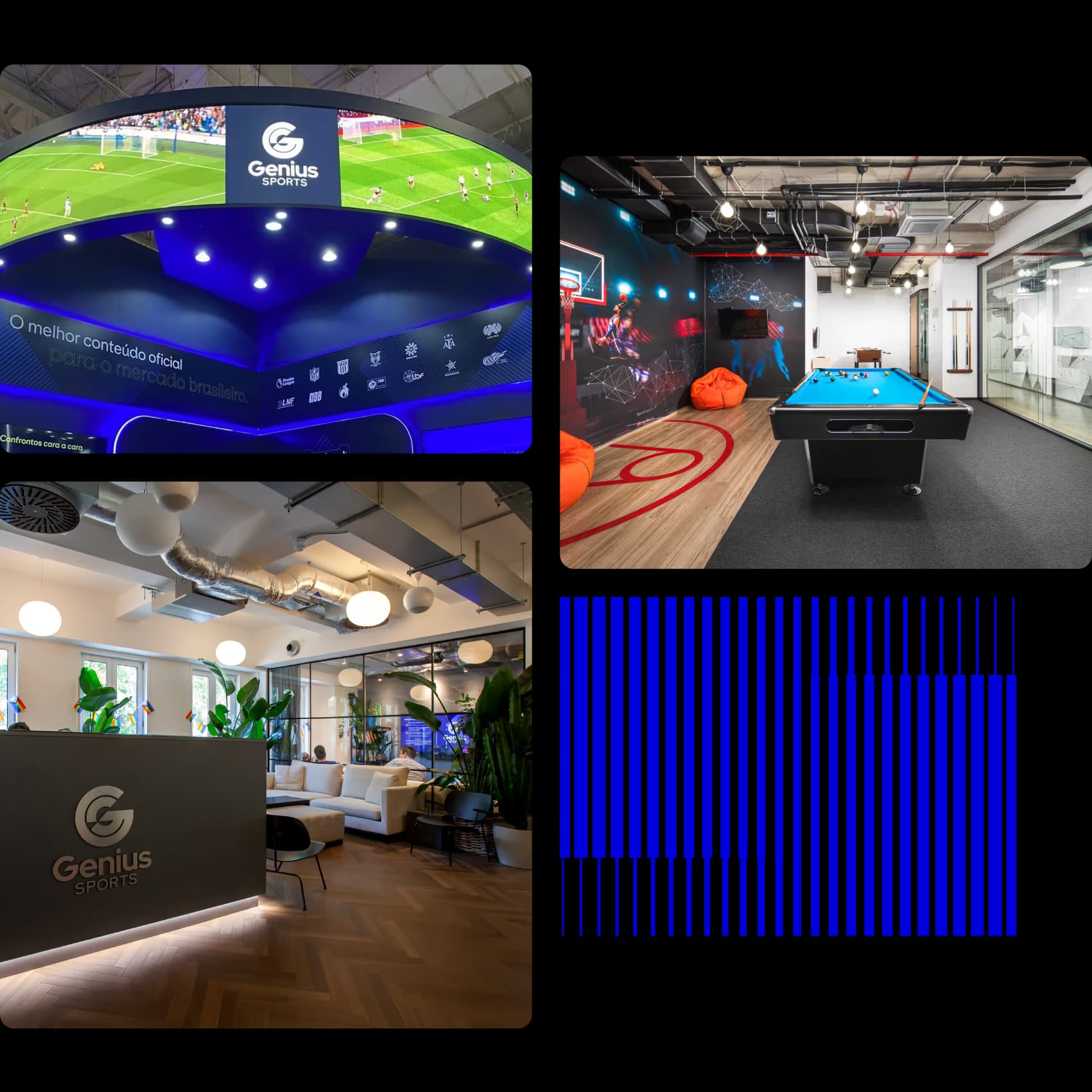 Graphic representation of Genius Sports' central role in revolutionizing sports data analytics